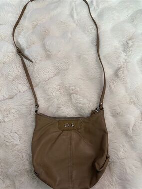 Coach Tan Leather Crossbody Bag